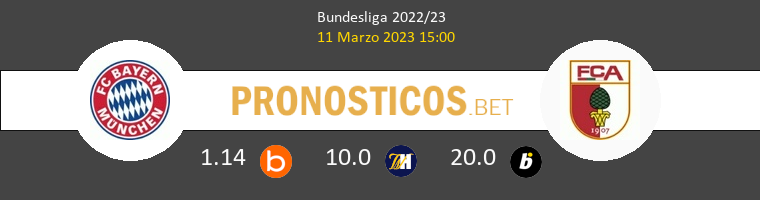 Bayern Munchen vs FC Augsburg Pronostico (11 Mar 2023) 1