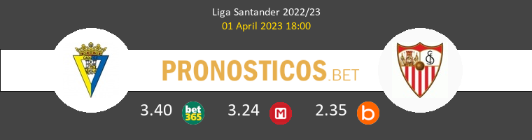 Cádiz vs Sevilla Pronostico (1 Abr 2023) 1