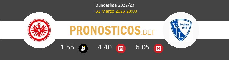 Eintracht Frankfurt vs VfL Bochum Pronostico (31 Mar 2023) 1