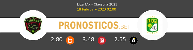 FC Juárez vs León Pronostico (18 Feb 2023) 1