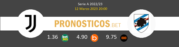 Juventus vs Sampdoria Pronostico (12 Mar 2023) 1