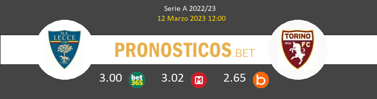 Lecce vs Torino Pronostico (12 Mar 2023) 1