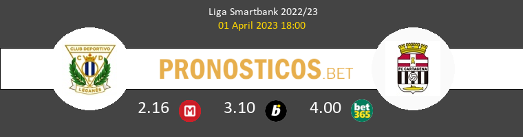 Leganés vs F.C. Cartagena Pronostico (1 Abr 2023) 1