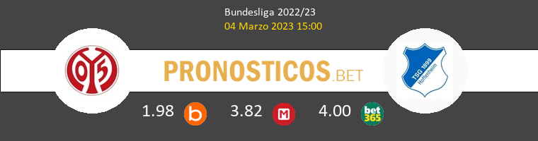 Mainz 05 vs Hoffenheim Pronostico (4 Mar 2023) 1