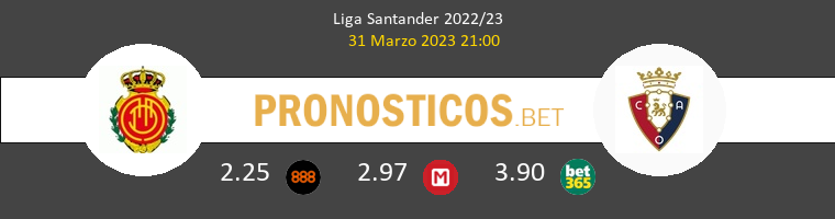 Mallorca vs Osasuna Pronostico (31 Mar 2023) 1