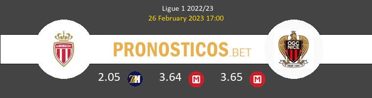 Monaco vs Niza Pronostico (26 Feb 2023) 1