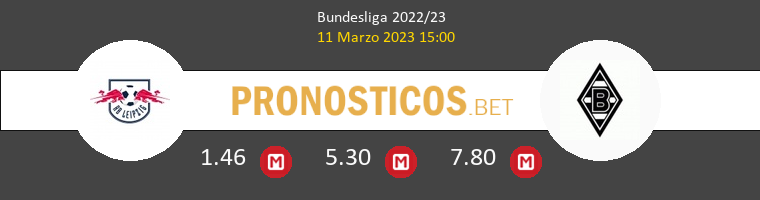 RB Leipzig vs B. Mönchengladbach Pronostico (11 Mar 2023) 1