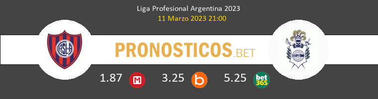 San Lorenzo vs Gimnasia La Plata Pronostico (11 Mar 2023) 1