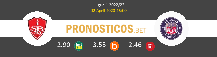 Stade Brestois vs Toulouse Pronostico (2 Abr 2023) 1