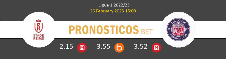 Stade de Reims vs Toulouse Pronostico (26 Feb 2023) 1