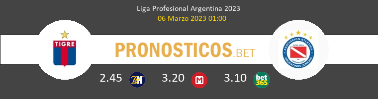Tigre vs Argentinos Juniors Pronostico (6 Mar 2023) 1