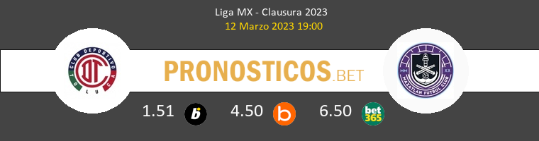 Toluca vs Mazatlán Pronostico (12 Mar 2023) 1