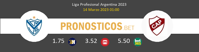 Vélez Sarsfield vs Platense Pronostico (14 Mar 2023) 1