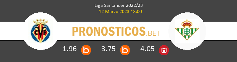 Villarreal vs Real Betis Pronostico (12 Mar 2023) 1