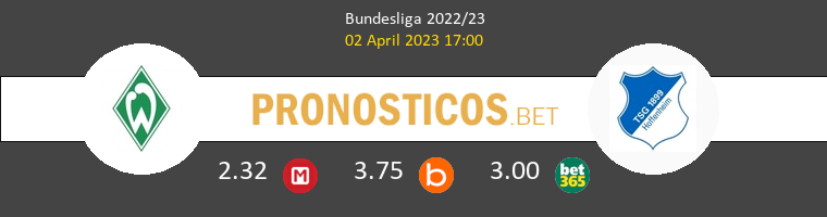 Werder Bremen vs Hoffenheim Pronostico (2 Abr 2023) 1