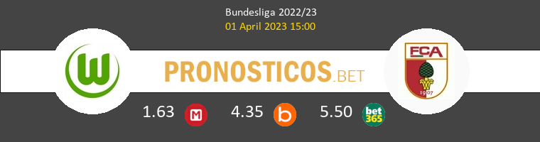Wolfsburg vs FC Augsburg Pronostico (1 Abr 2023) 1
