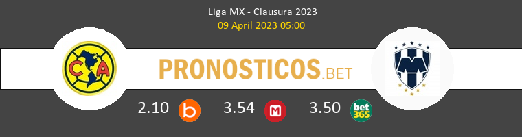 América vs Monterrey Pronostico (9 Abr 2023) 1