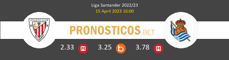 Athletic de Bilbao vs Real Sociedad Pronostico (15 Abr 2023) 1