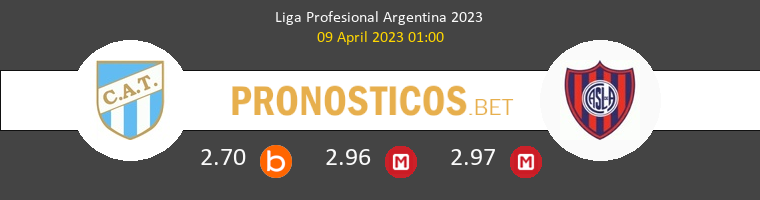 Atl.Tucumán vs San Lorenzo Pronostico (9 Abr 2023) 1