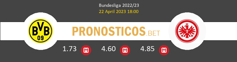 Borussia vs Eintracht Frankfurt Pronostico (22 Abr 2023) 1