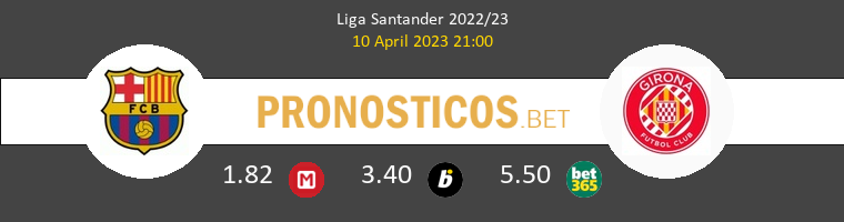 Barcelona vs Girona Pronostico (10 Abr 2023) 1