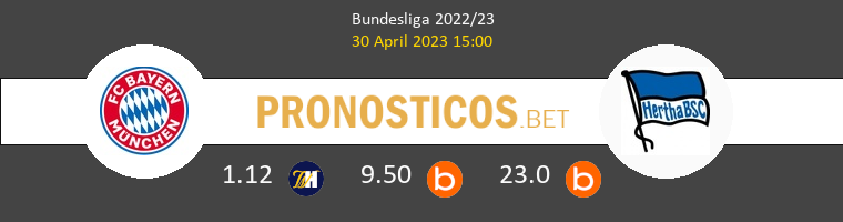 Bayern Munchen vs Hertha Berlín Pronostico (30 Abr 2023) 1