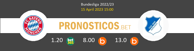 Bayern vs Hoffenheim Pronostico (15 Abr 2023) 1