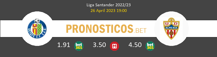 Getafe vs Almería Pronostico (26 Abr 2023) 1