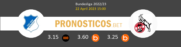 Hoffenheim vs Colonia Pronostico (22 Abr 2023) 1