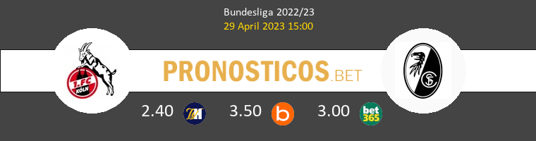 Colonia vs SC Freiburg Pronostico (29 Abr 2023) 1