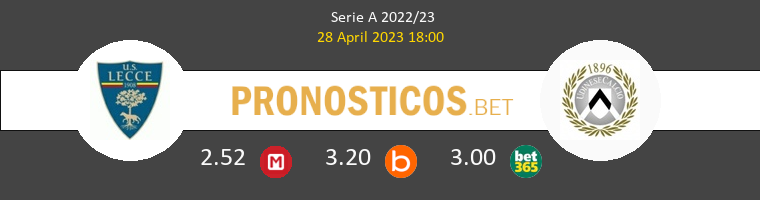 Lecce vs Udinese Pronostico (28 Abr 2023) 1