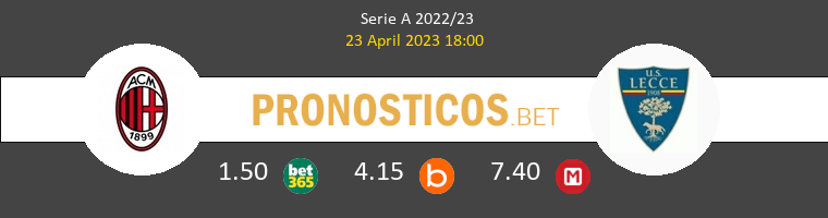 AC Milan vs Lecce Pronostico (23 Abr 2023) 1