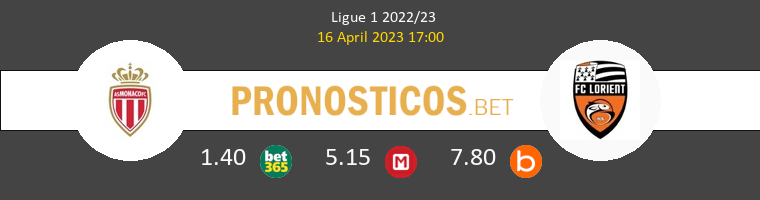 Monaco vs Lorient Pronostico (16 Abr 2023) 1