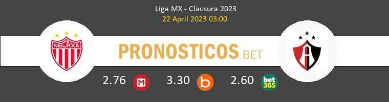 Necaxa vs Atlas Guadalajara Pronostico (22 Abr 2023) 1