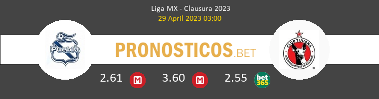 Puebla vs Tijuana Pronostico (29 Abr 2023) 1
