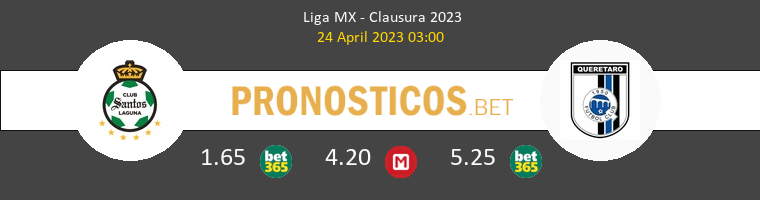 Santos Laguna vs Querétaro Pronostico (24 Abr 2023) 1