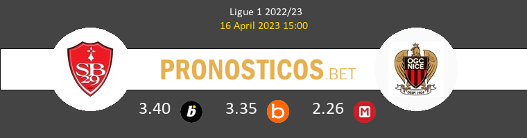 Stade Brestois vs Nice Pronostico (16 Abr 2023) 1