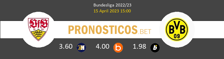 Stuttgart vs Dortmund Pronostico (15 Abr 2023) 1