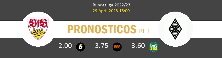Stuttgart vs B. Mönchengladbach Pronostico (29 Abr 2023) 1