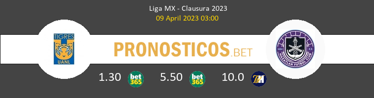 Tigres UANL vs Mazatlán Pronostico (9 Abr 2023) 1