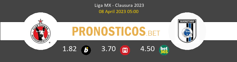 Tijuana vs Querétaro Pronostico (8 Abr 2023) 1