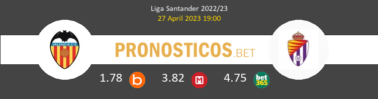 Valencia vs Real Valladolid Pronostico (27 Abr 2023) 1