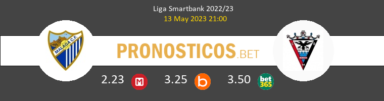 Málaga vs Mirandés Pronostico (13 May 2023) 1