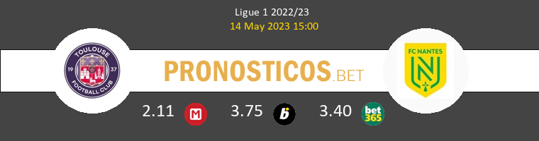 Toulouse vs Nantes Pronostico (14 May 2023) 1