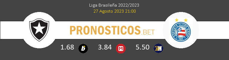 Botafogo vs Bahía Pronostico (27 Ago 2023) 1