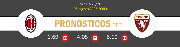 AC Milan vs Torino Pronostico (26 Ago 2023) 1