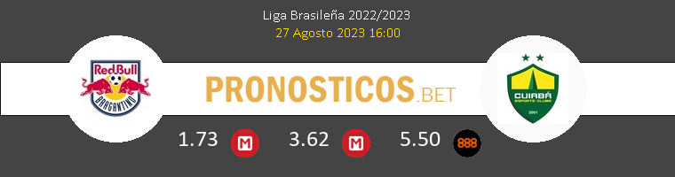 RB Bragantino vs Cuiabá Pronostico (27 Ago 2023) 1