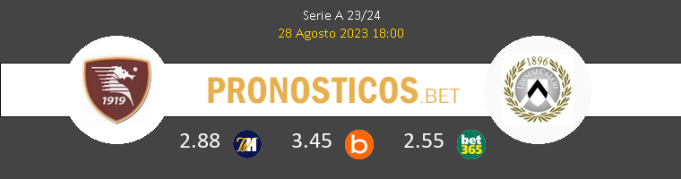 Salernitana vs Udinese Pronostico (28 Ago 2023) 1