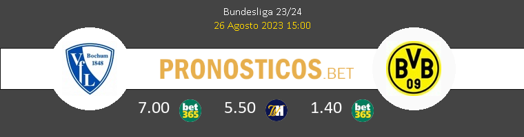 VfL Bochum vs Borussia Dortmund Pronostico (26 Ago 2023) 1