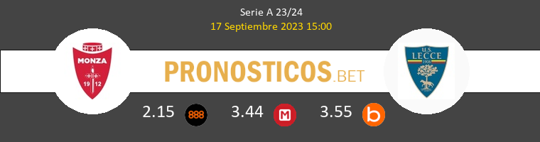 AC Monza vs Lecce Pronostico (17 Sep 2023) 1